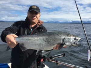 Wayman Leong finally made it back to the Island to go salmon fishing image