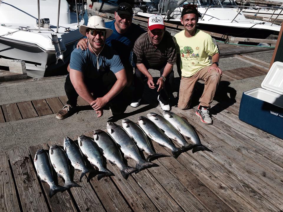 Ivan Bernardo with his father Salvatore, his son Marco & his nephew Josh from Calgary fishing image